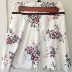 HeartSoul Embroidered Floral Skirt
